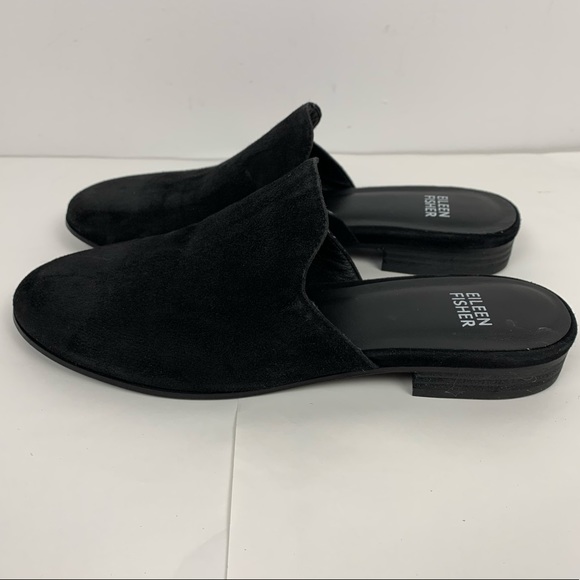NEW Eileen Fisher Dion Mule in Black Suede - Picture 5 of 6